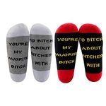 LEVLO Best Friend Socks for Women Friendship Socks You're My Favorite To About es With Socks for Sisters, 2 Pairs/Set - Ankle - 2, Medium