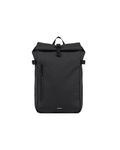 Sandqvist Stream Slim Rolltop Backpack 14”, 20L, Black, Waterproof Laptop Backpack, 14" Laptop Compartment, Recycled Materials