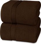 Utopia Towels - Soft Cotton Extra Large Bath Towel 35 x 70 inches Bath Sheet (Dark Brown, 2)