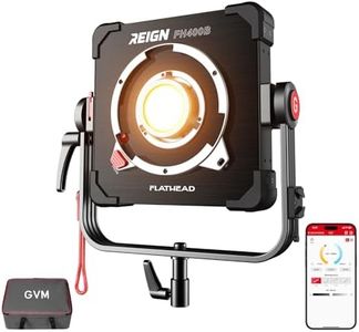 GVM 400W Bi-Color Video Light with 2700–6800K Range Delivers up to 68700lux/1m Studio Lights Photography Lighting Flathead Design Supports Stackable 4-6 Light arrays for scalable high-Output Systems