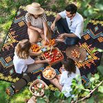 Extra Large Picnic Blanket 80"x 80" Waterproof Picnic Mat, Sand-proof Outdoor Beach Blanket, Foldable Beach Mat for Camping, Park, Travel-SavannaBrown