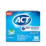 ACT Dry Mouth Lozenges Soothing Mint, 36 Count