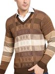 eKools Men's winterwear Woolen Office wear Sweaters (Camel, 2XL)