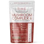 Mushroom Complex 6 | 120 Capsules | MAXIMUM STRENGTH | Chaga, Cordyceps, Shiitake, Reishi, Lions mane, Maitake | Zero Additives | 100% Vegan | UK Made | The Original Mushroom Complex Formula in the UK