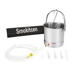 Smokitcen Coffee Enema Bucket Kit Stainless Steel 2 Quart Capacity for Cleansing Detox Enemas