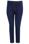 New Womens Plus Size High Waisted Stretch Ladies Skiny Jeggings Leggings Jeans 16-26 (UK 16/18, Navy)