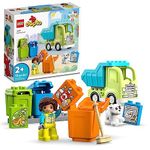 LEGO DUPLO Town Recycling Truck 10987 Building Toy Set, Learn Through Play with This STEM Creative Birthday Gift for Toddlers, Boys, Girls Ages 2+, Comes with 3 Sorting Bins for Recycling