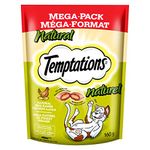 TEMPTATIONS Adult Cat Treats, All Natural Free Range Chicken Flavour, 160g Pouch (10 Pack)