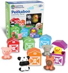 Learning Resources Peekaboo Learning Farm - 10 Pieces, Ages 18+ Months Toddler Learning Toys, Counting and Sorting Toys, Farm Animals Toys,Stocking Stuffers