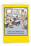 NobleWorks Hilarious Birthday Greeting Card with 5 x 7 Inch Envelope (1 Card) Bday Man-Kini Birthday Joke Paper Card 8286Z