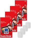 Lot of 4 SanDisk 8GB SD SDHC Class 4 Flash Memory Camera Card SDSDB-008G-B35 Pack + ( 4 Jewel Cases )