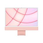 Apple iMac 2021 all-in-one desktop computer with M1 chip: 8-core CPU, 8-core GPU, 24-inch Retina display, 8GB RAM, 512GB SSD storage, 1080p FaceTime HD camera, matching accessories; Pink