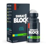 SweatBlock Antiperspirant Roll-on - Maximum Clinical Strength Antiperspirant for Women & Men perfect for Hyperhidrosis, Excessive Sweat, & Odor - Block Sweat for Days Per Use - 1.2 FL OZ