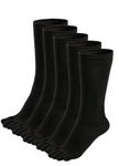 ZAKASA Mens Toe Socks Athletic Running Cushion Five Finger Cotton Crew Socks