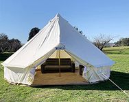 Outdoor Waterproof 3M 4M 5M 6M Oxford Bell Tent with Zipped Groundsheet Glamping Resort Yurt Tent for Family Festival Or Camping site (5M Oxford Bell Tent)
