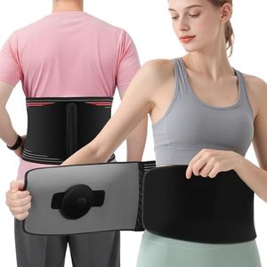 Umbilical Hernia Belt for Men and Women, Hernia Support with 2 Removable Compression Pads and Pressure Belt, Ultra-breathable Abdominal Hernia Belt for Belly Button Hernia, Incisional Hernias