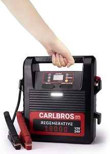 CARLBROS CB40 Heavy Duty Jump Starter, 40S Fast Recharge, 18000A 12/24 Volt Battery Jump Pack for Gas & Diesel Engines Up to 45L, LiFePO4 Commercial Battery Jumper Box for Truck