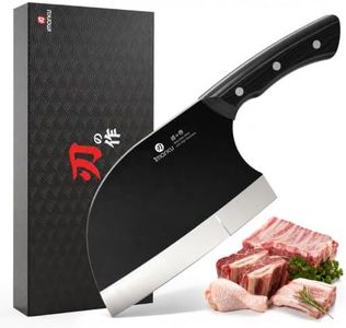 imarku 6.7" Butcher Knife, Serbian Cleaver Knife Japanese Steel, Dad Gifts