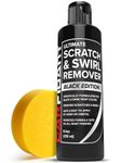 Carfidant Black Scratch and Swirl Remover - Car Scratch Remover for Paint Scratches - Polishing Compound for Cars Kit with Buffer Pad - Buffing Compound for Car Paint Restorer