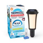 Thermacell Mosquito Repellent Torch; Includes 12-Hour Refill; 15 Foot (4,5-m) Zone of Mosquito Protection; Effective Mosquito Repellent for Patio; Deet Free Bug Spray Alternative