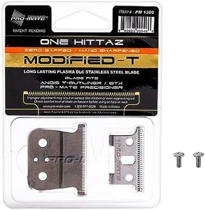 Andis T-Outliner & GTX Replacement One Hittaz Zero Gap Modified T Blades (Extra Thin & Sharp) by Pro-Mate