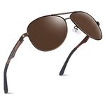 GQUEEN Pilot Polarised Sunglasses Mens Womens UV400 Protection, MOS1