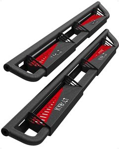 KYBOLT Running Boards Compatible with 2007-2018 Chevy Silverado/GMC Sierra 1500 Crew Cab,Steel Rock Sliders for 2007-2019 Chevy Silverado/GMC Sierra 2500HD 3500HD Crew Cab