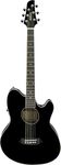 Ibanez Mahogany Acoustic Guitar TALMAN Series With Cutaway Electronics TCY10E-BK