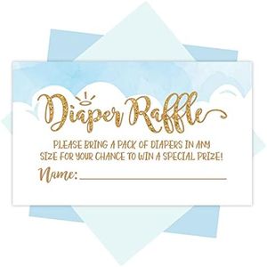 25 Baby Shower Diaper Raffle Tickets For Baby Shower Boy - Heaven Sent Baby Shower Games For Boys, Diaper Raffle Cards, Baby Raffle Tickets, Baby Shower Invitation Inserts, Baby Shower Ideas