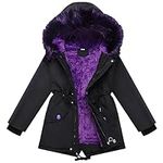Girls Black Winter Coat Size 11-12 