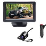 Backup Camera with Monitor Back up Camera System for Car Truck Reverse Camera Plug and Play Waterproof Rear View with 4.3’’ Monitor Safe Parking with 23-feet Power Cable