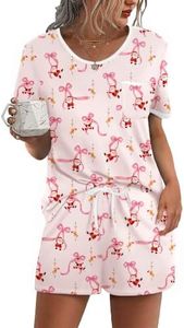 Ekouaer Pajamas for Womens Set 2 Piece Soft Sleepwear, Chest Pocket