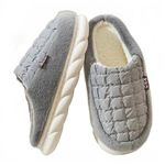 TopiBaaz Winter Slipper for Men and Women Flip Flop Soft Velvet Fur Indoor Bedroom Slides for Girl Boys Home Carpet Casual Room Slipper Chappal (Grey, 8uk)