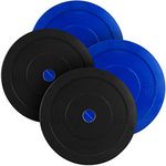 BodyRip 2" Olympic Bumper Weight Plates |Bench Press, Squats, Pullover, Biceps Curl, Row, Shrug | Set 50kg (Pair of 5kg, and 20kg)