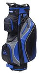 Longridge Deluxe Golf Cart Bag Black/CHAR/BLUE