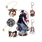 Heaven Official's Blessing & Grandmaster of Demonic Cultivation Bookmark Cosplay Jewelry Mo Dao Zu Shi Acrylic Stand Figure Wei Wuxian LAN Wangji Keychain Character Stickers Set 15 PCS