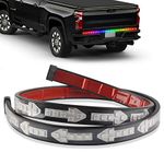 60'' LED Tailgate Light Bar, Multifunctional Colourful Tail Light Bar for Daytime Running Lights, Brake Lights, Reversing Lights, Turn Signals Lights Universal for Pickup, Trucks, SUV