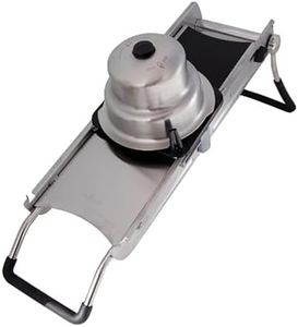 de Buyer LA Mandoline Revolution Master - Removable, Double-Sided Stainless Steel Blade - Ideal for Cutting, Shredding, Dicing & Cubing - Includes 6 Julienne Blades & Extra Pusher - Made in France