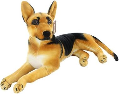 Jesonn Big Realistic Stuffed Animals Dog Shepherd Toys Plush18.9 or 48CM1PC