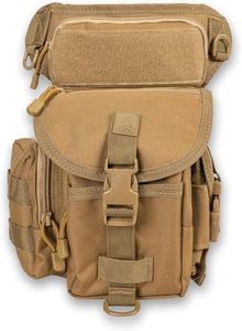 Voyager Leg Bag For Hunting or Hiking (Flat Dark Earth) and Alpine Innovations Hydro Pack 3 Liters