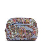 Vera Bradley Women's Cotton Medium Cosmetic Organizer Makeup Bag, Provence Paisley, One Size