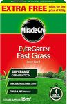 Miracle GRO Evergreen Fast Grass Lawn Seed 480g with a Thank You Sticker - Fsst Grass Lawn Seed - Fast Germination