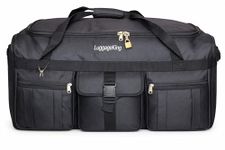 LuggageKing 42-Inch XL Rolling Duffel Bag with Wheels - Ideal Travel Bag for Travel, Sports, Hockey, and Cargo Outdoor Hockey Bag - Convenient and Spacious Gym Bag, XL