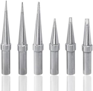 Yakamoz 6PCS ET Series Soldering Iron Tips Kit Lead-Free Solder Iron Tip Welding Head Tool for WE1010NA WES51 WES50 PES51 PES50 WEP70 EC1002 EC1201A