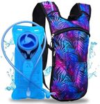 Sojourner Hydration Pack, Hydration Backpack - Water Backpack with 2l Hydration Bladder, Festival Essential - Rave Hydration Pack Hydropack Hydro for hiking, festival gear (Tropical Heat)