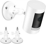 HOLACA 360 Degree Adjustable Mount for Stick Up Battery/Plug-in/Elite HD Security Camera, Stable Outdoor Bracket Mounting Kit for Stick Up Wired Security Camera Accessroies (white)