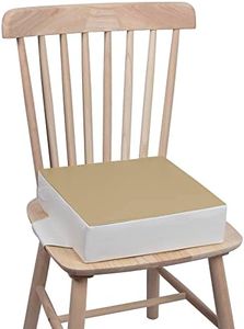 Kalawen Toddler Booster Seat for Table, Waterproof PU Washable Thick Seat with 2 Adjustable Straps Safety Buckle