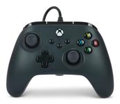 PowerA Wired Controller For Xbox Series X & S, Xbox One, PC, Windows 10 & 11, Dual Rumble Motors, Detachable 10ft USB Cable, 3.5mm Stereo Headset Jack, Official: Black