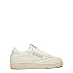 Reebok Women's Club C 85 Vintage Sneaker, Chalk/Alabaster/Glen Green, 6 UK