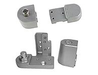 Pacific Doorware Kawneer Style TOP & Bottom Pivot Hinge Set for Commercial Adams Rite Type Storefront Door, Choose Handing & Finish (Right Hand in Aluminum)